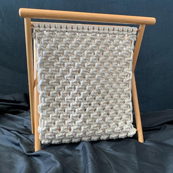 Macrame knitting/sewing caddy - Picture 3 of 6